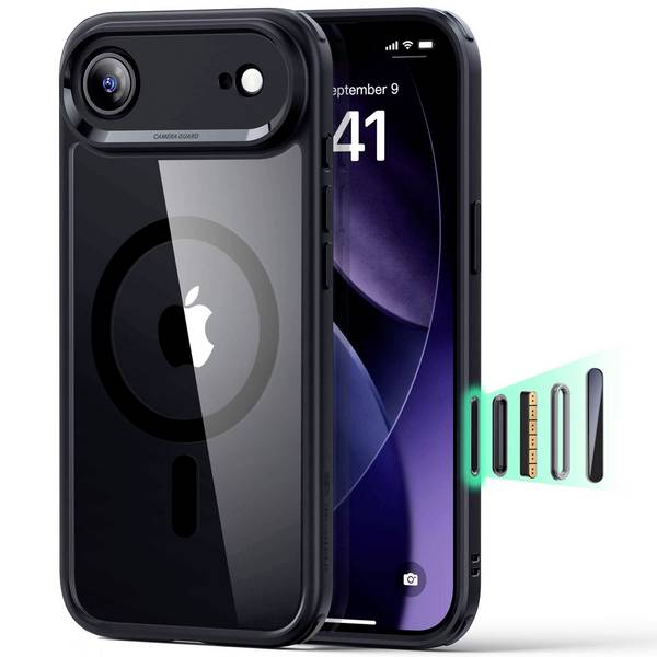 ESR  Case Apple iPhone Air černá, transparentní Kompatibilní s MagSafe 1A86200301