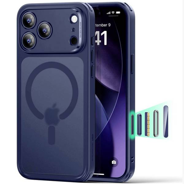 ESR  Case Apple iPhone 17 Pro Max modrá, transparentní Kompatibilní s MagSafe 1A86400401