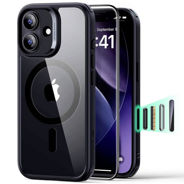 ESR  Case Apple iPhone 17 černá, transparentní  1A88900201