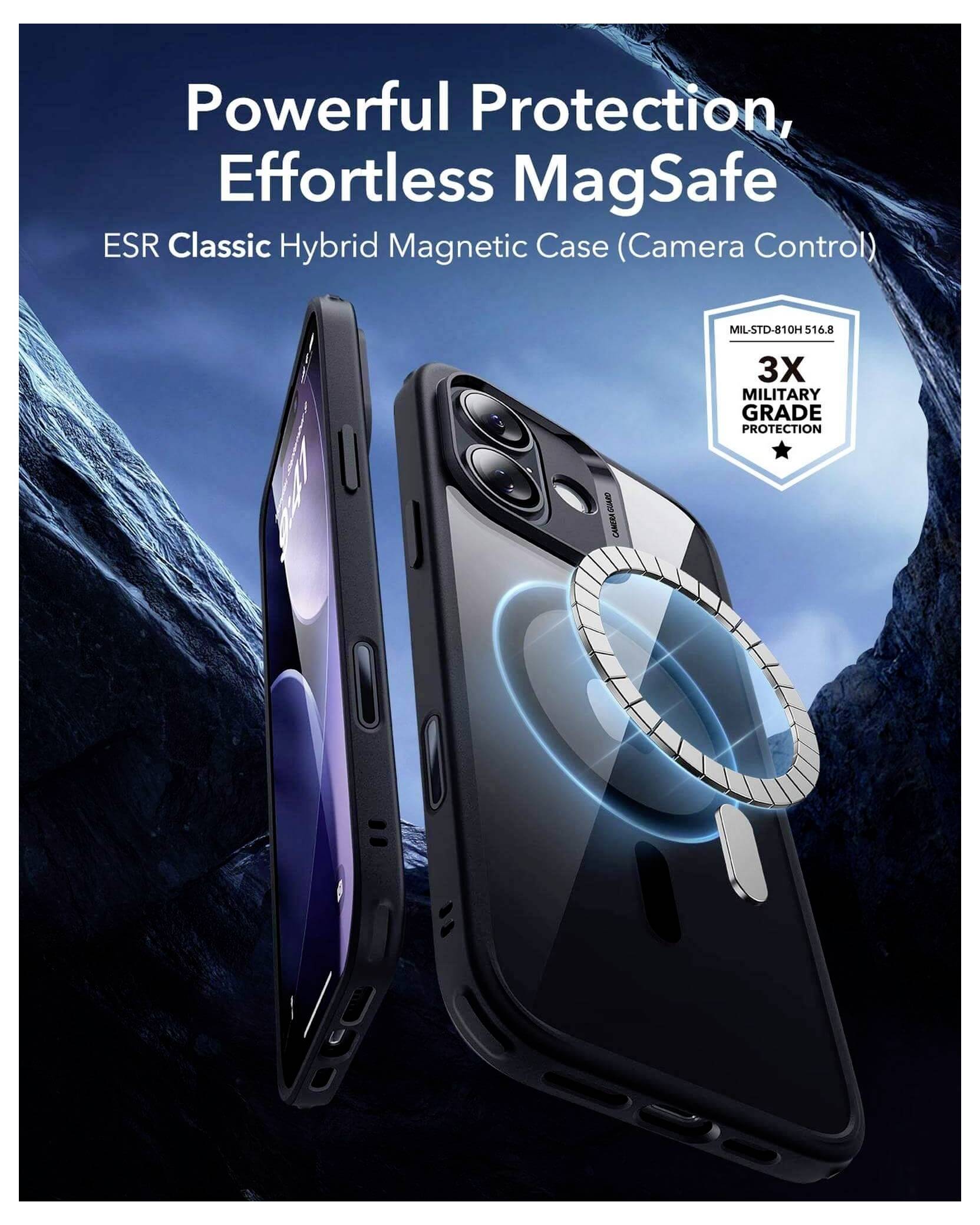 ESR Case Apple iPhone 17 černá, transparentní 1A88900201-4