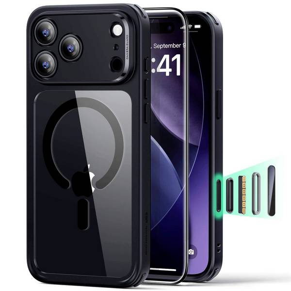 ESR  Case Apple iPhone 17 Pro Max černá, transparentní Kompatibilní s MagSafe 1A89200201