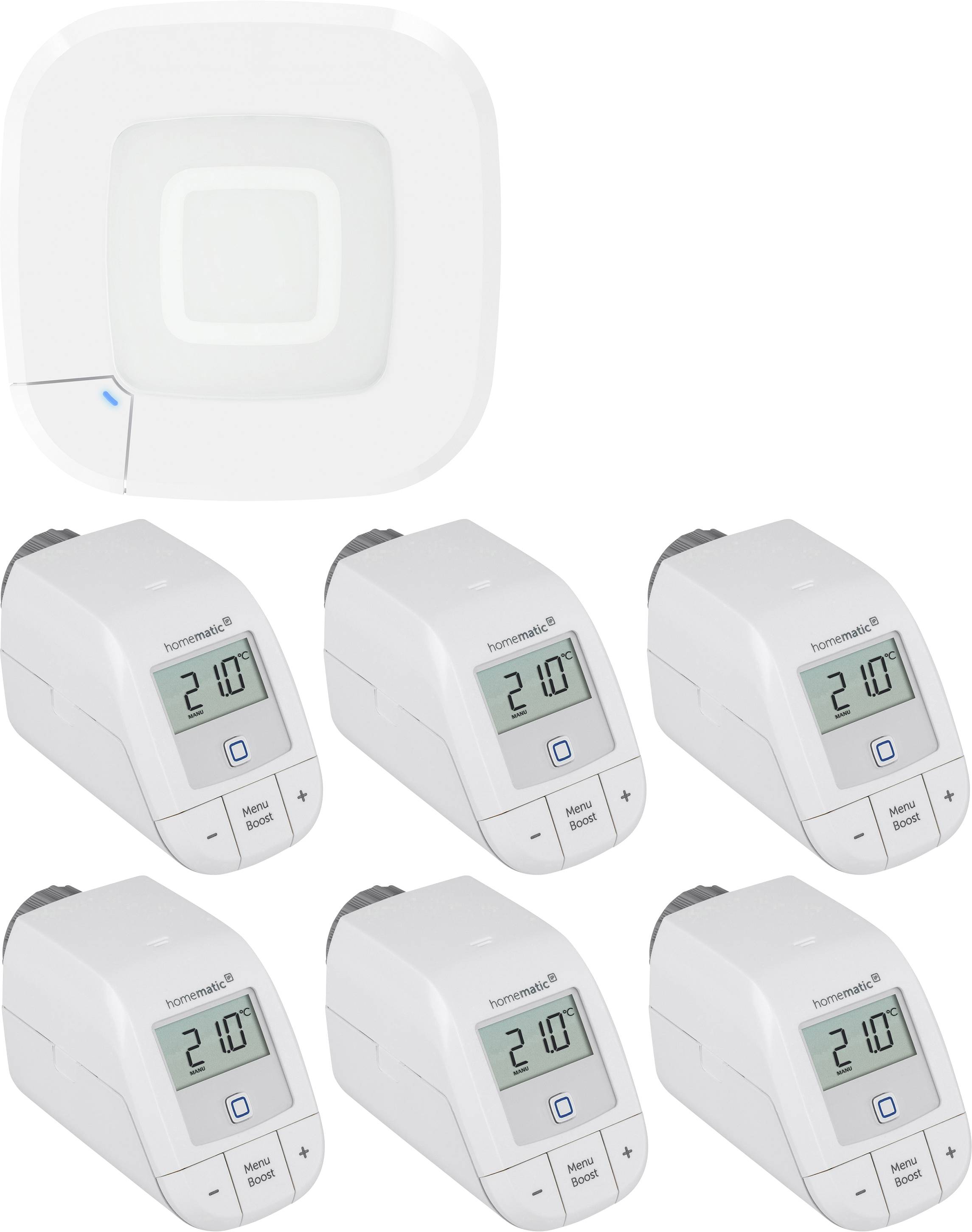 Homematic IP bezdrátový startovací sada pro regulaci topení, IP přístupový bod (access point), bezdrátová termostatická -0