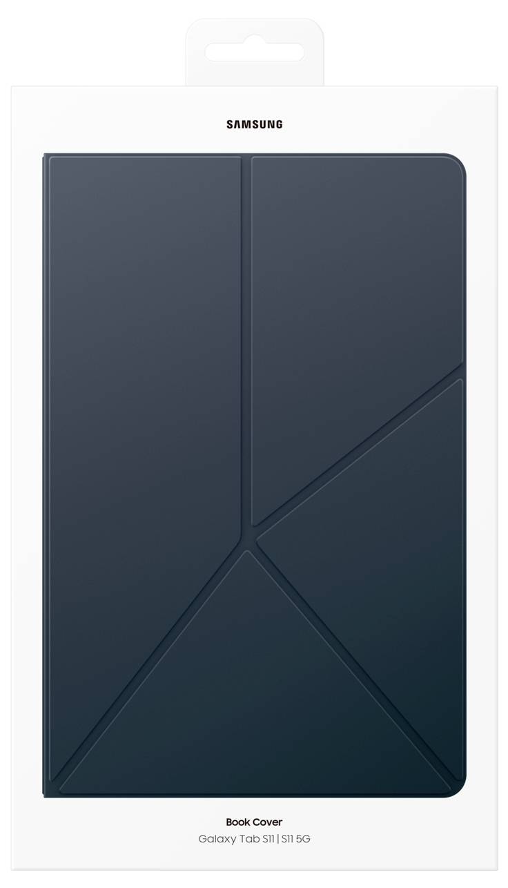 Tmavě modrý geometrický obal knihy pro Galaxy Tab S11 | S11 5G v balení Samsung