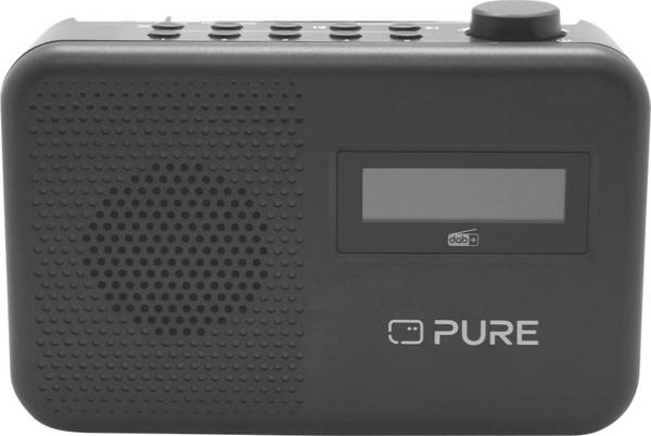 Pure Elan One2 Charcoal EU/UK/AU 252517 kapesní rádio, DAB+, FM, Bluetooth, DAB+, černá