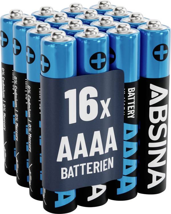 Absina  minibaterie (AAAA) AAAA  alkalicko-manganová 1.5 V 500 16 ks