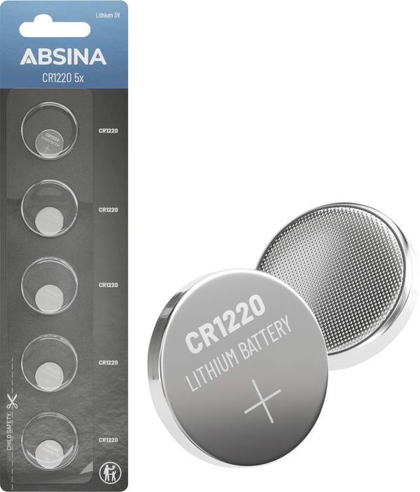 Absina knoflíkový článek CR 1220 3 V 5 ks  lithiová