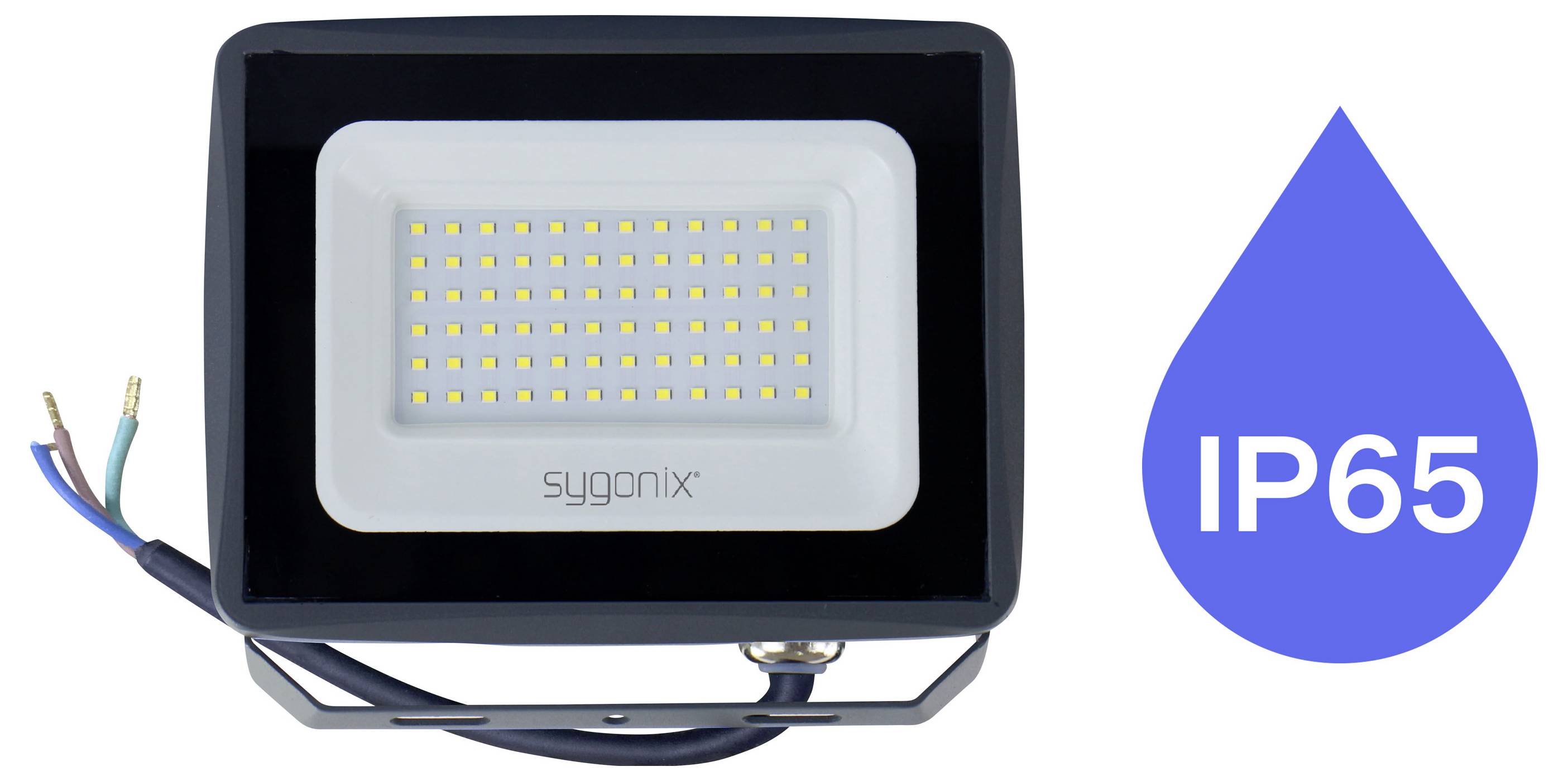 Sygonix SY-7047556 venkovní LED reflektor Energetická třída (EEK2021): E (A - G) 50 W Barvy světla (LED svítidlo): neutr-4