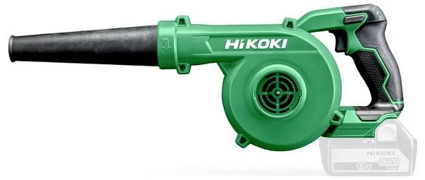 HiKOKI RB18DC Akumulátorové dmychadlo Průtok vzduchu 3.5 m³/min Rychlost proudění vzduchu 95 m/s  18 V