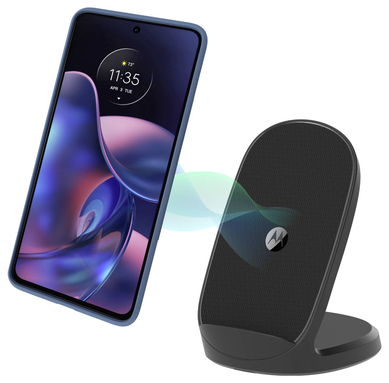 Motorola bezdrátová indukční nabíječka 15 W TurboPower Wireless Charging Pad SJW202-EU černá-5
