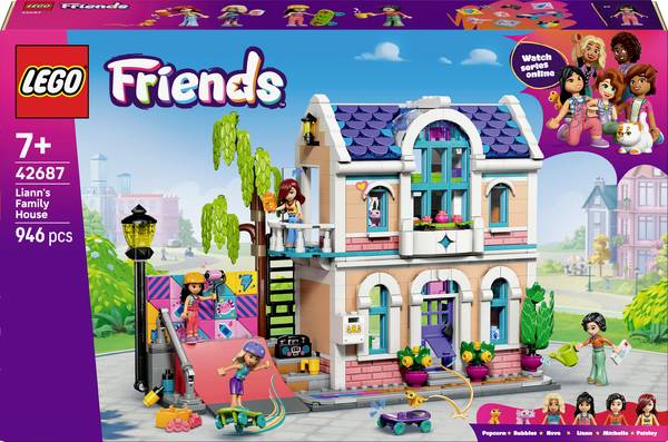 42687 LEGO® FRIENDS Lianns rodinné domy (42687); stavební hračky