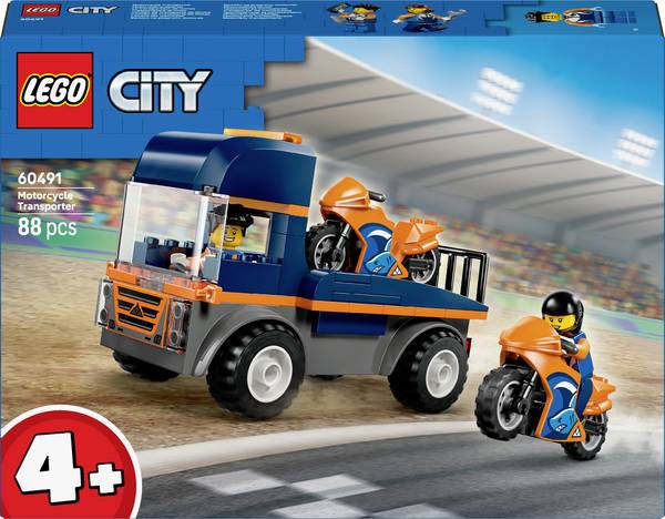 60491 LEGO® CITY Motocyklový vůz (60491); sada se 2 minifigurami