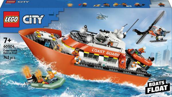 60504 LEGO® CITY Záchranná loď pobřežní stráže s vrtulníkem (60504)