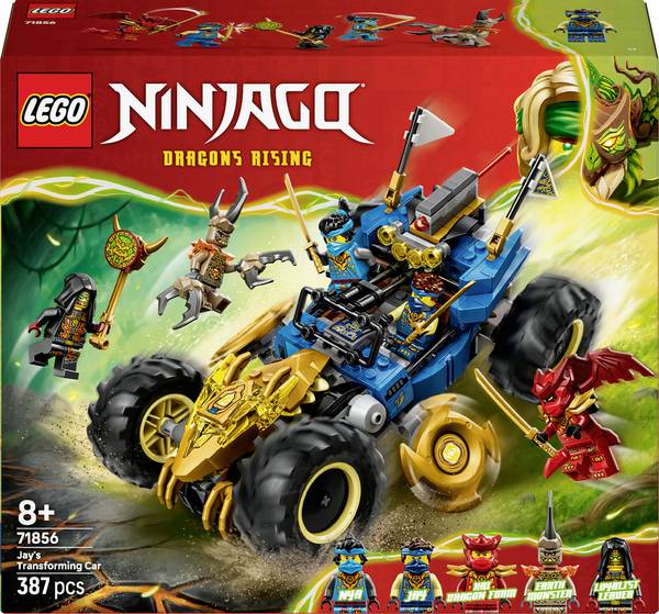 71856 LEGO® NINJAGO Žičky transformace Jays (71856); závodní auto