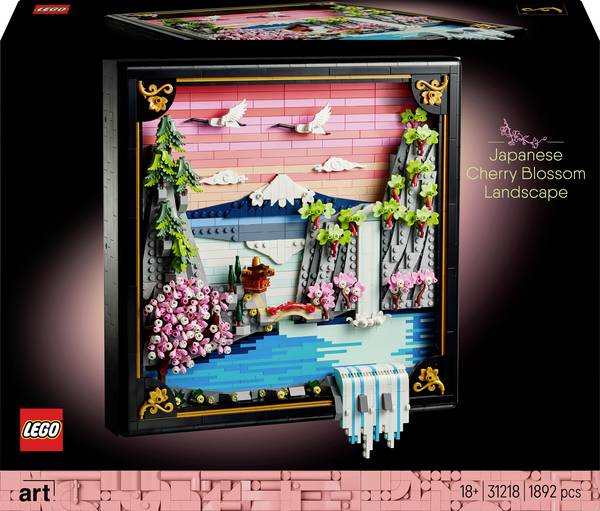31218 LEGO® ART Japonská krajina třešňového květu (31218); nástěnné kuny