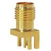 Mueller Electric BU-1420711841 adaptérový konektor, SMA zásuvka - deska tištěných spojů, rovná, mosaz