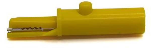 Mueller Electric BU-27.259.3 krokosvorka, banánková zdířka , žlutá