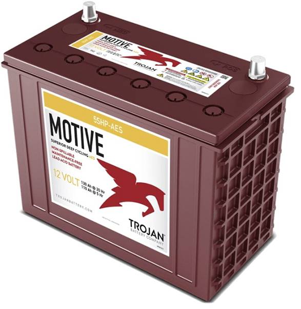 Trojan 5SHP-AES speciální akumulátor olověný se skelným rounem 130 Ah 12 V 1 ks-0