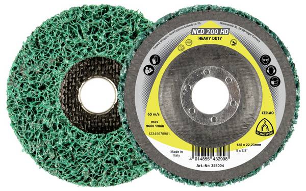 Klingspor 358003 Čisticí kotouč NCD 200HD, 115 x 22,23 mm extra hrubý korund rovný 115 mm  5 ks