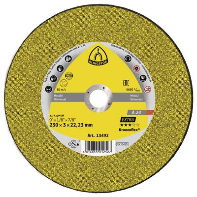 Klingspor A 24 Extra 286456 řezný kotouč rovný 230 mm 25 ks kov-0