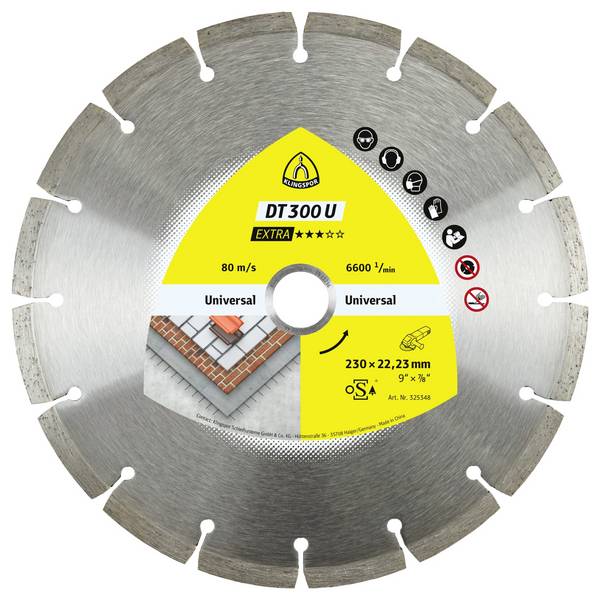 Klingspor 325346 DT 300 U Extra diamantový řezný kotouč Průměr 125 mm Ø otvoru 22.23 mm stavební materiály, univerzální beton 1 ks
