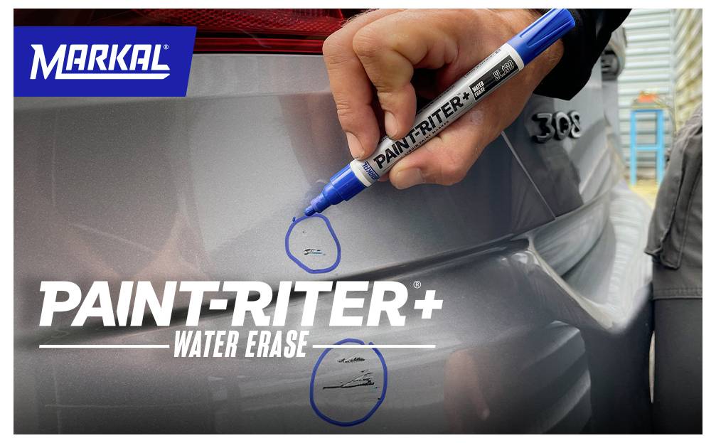Markal PAINT-RITER+ WATER ERASE SL130 31200126 popisovač na laky bílá 4 mm-1