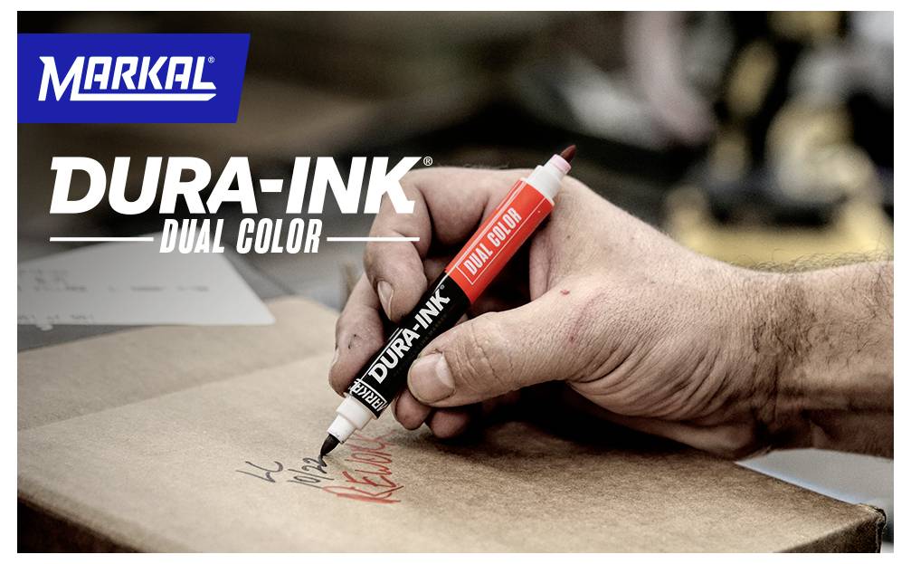 Markal DURA-INK DUAL COLOR 96330 permanentní popisovač červená, černá Vodotěsné: Ano-1