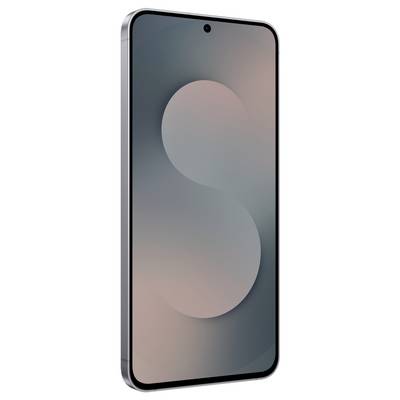 Elegantní, moderní smartphone s velkým displejem, tenkými okraji a jemným vzorem 'S' na obrazovce.