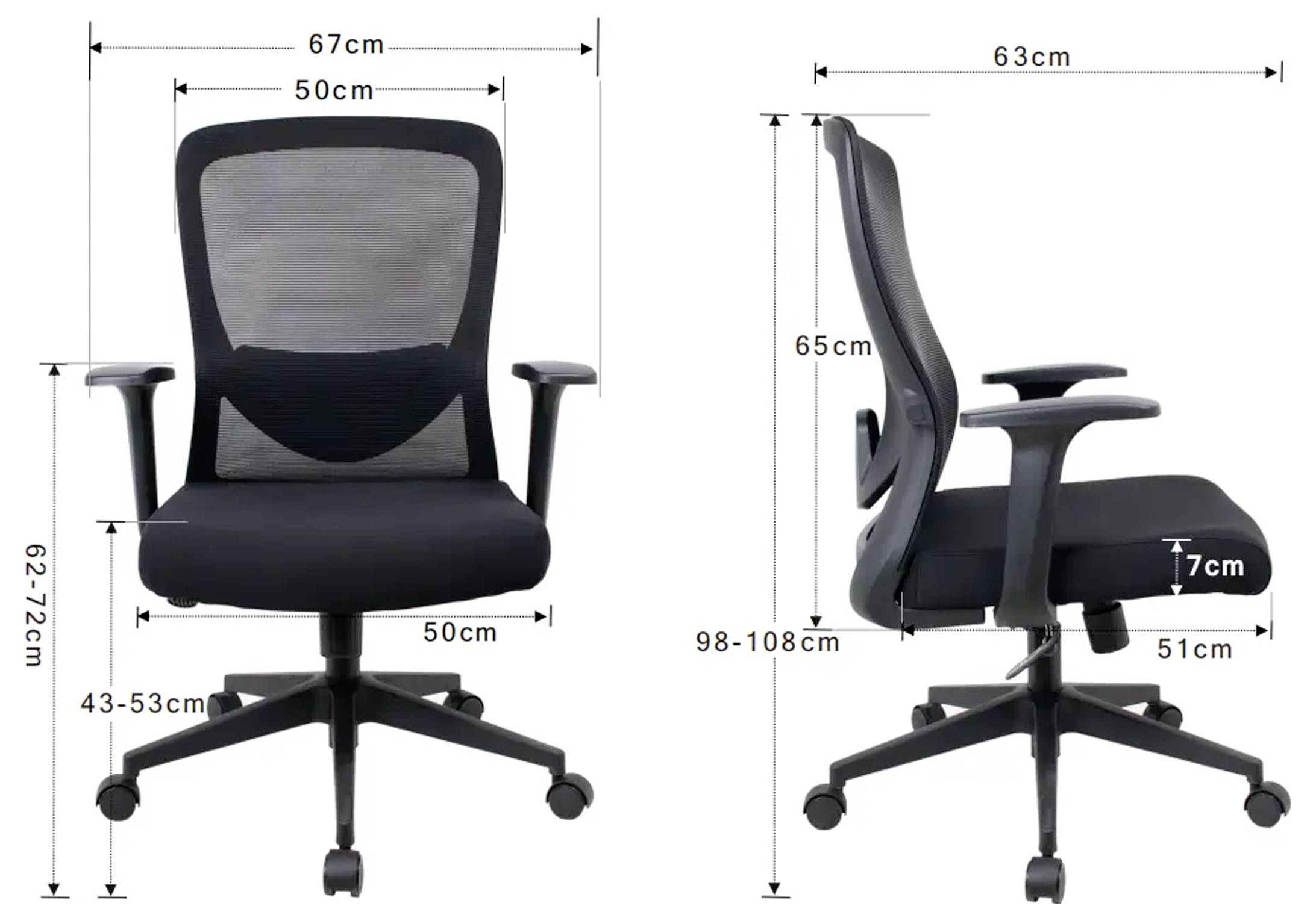 SpeaKa Professional otočná kancelářská židle SP-MOC-002 černá SP-14124760 1 ks-5