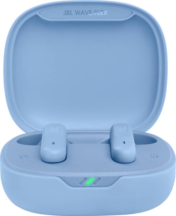 JBL Wave Flex  špuntová sluchátka (In Ear) Bez kabelu, Bluetooth®  modrá  Nabíjecí pouzdro, dotykové ovládání, voděodolná