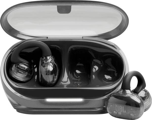 JBL Soundgear Clips TWS  otevřená sluchátka Bluetooth®, Bez kabelu stereo černá  headset, odolné vůči potu, dotykové ovládání Hi-Fi