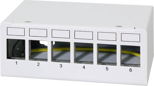 LogiLink NK4091  patch panel  CAT 6A  šedobílá (RAL 7035) osazený