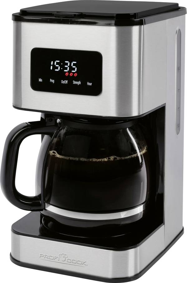 Profi Cook PC-KA 1299 kávovar Inox   připraví šálků najednou=14 skleněná konvice