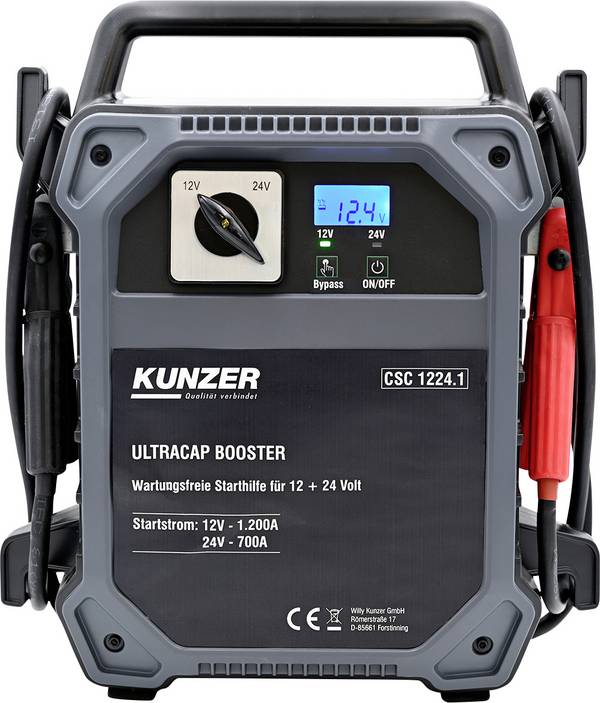 Kunzer  CSC 1224.1 nabíječka, systém pro rychlé startování auta