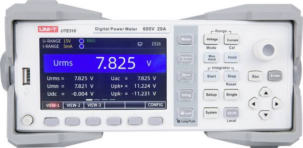 Uni-T UTE310G měřič výkonu a analyzátor el. sítě, 182700300003X