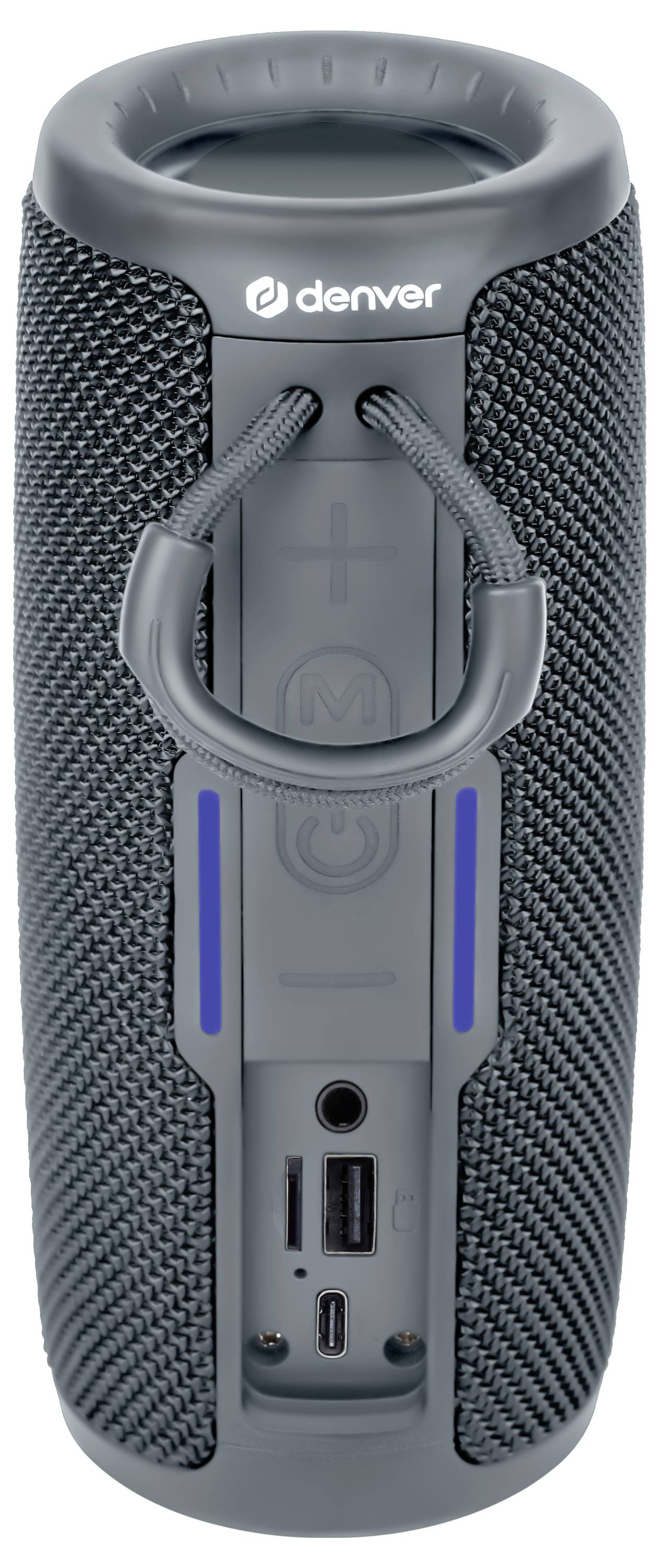 Denver BTV-150GR Bluetooth® reproduktor AUX, přenosné, USB šedá-1