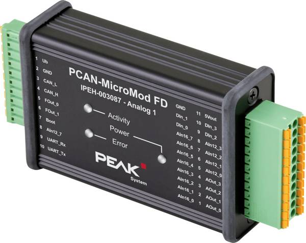PEAK-System Technik IPEH-003087 PCAN-MicroMod FD Analog I/O modul