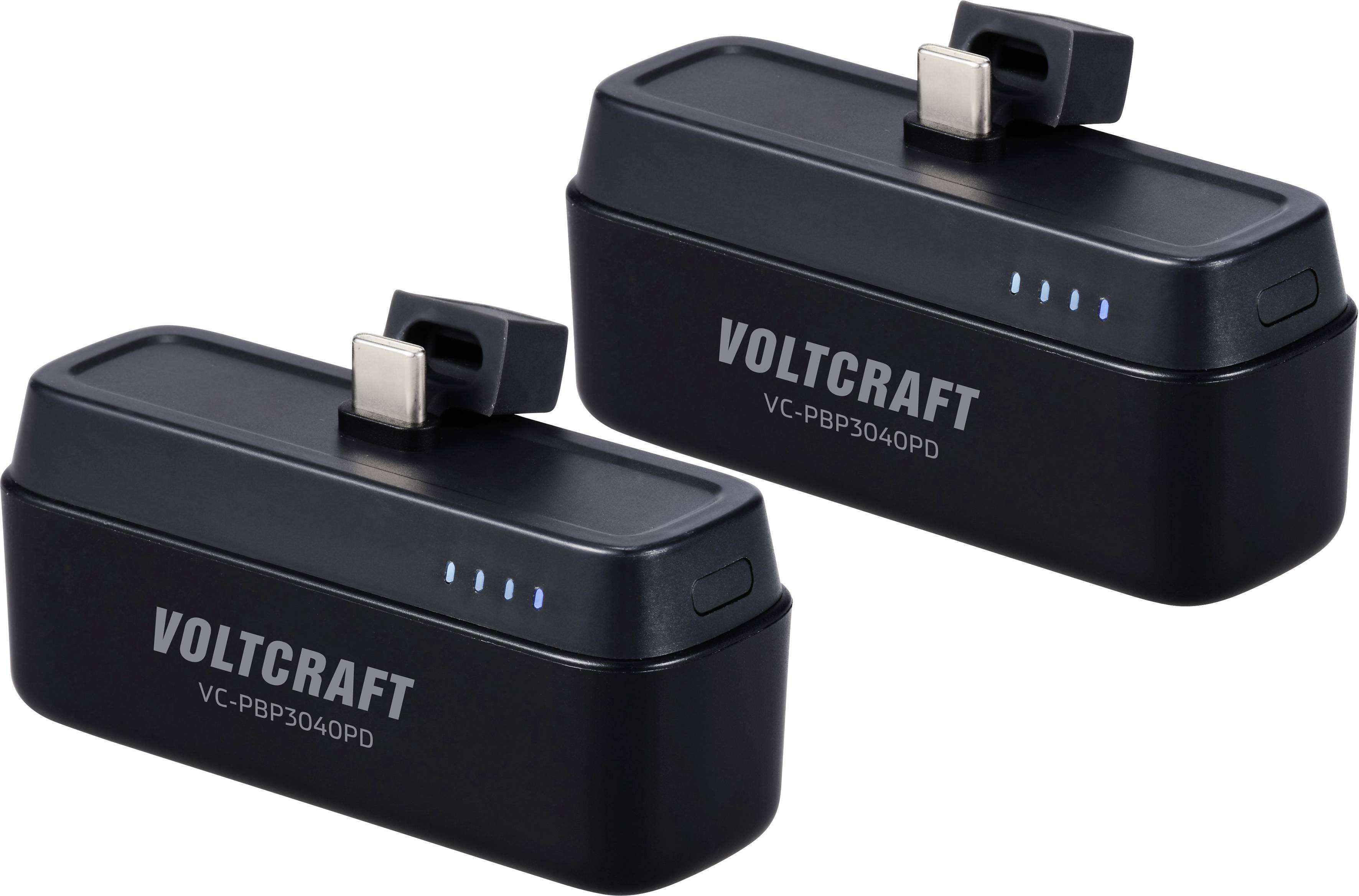 VOLTCRAFT VC-PBP3040PD powerbanka Li-Ion, 4500 mAh, Dodávka energie, černá (matná), Indikátor stavu-0