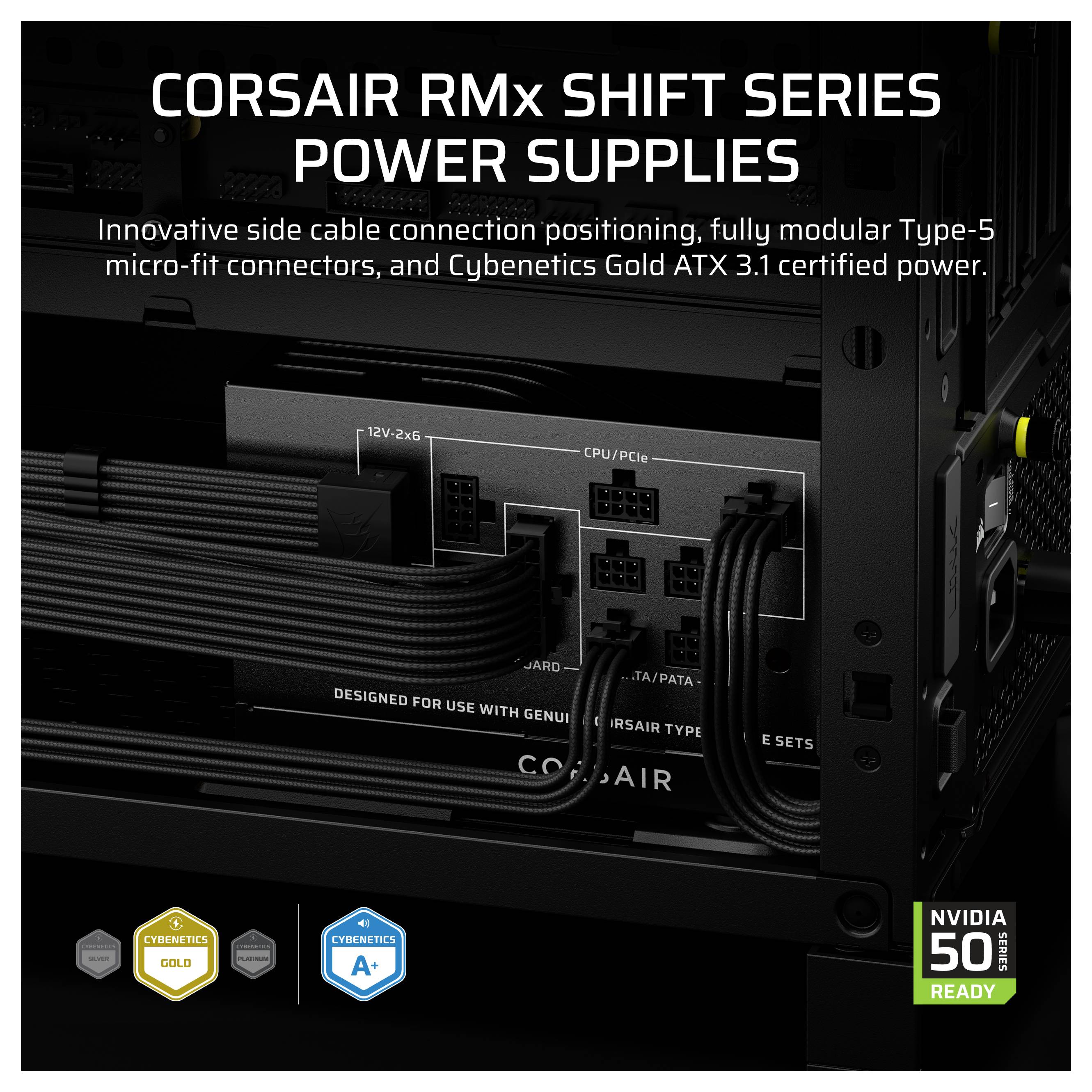 Corsair RM850x SHIFT PC síťový zdroj 850 W ATX 80 PLUS® Gold-25
