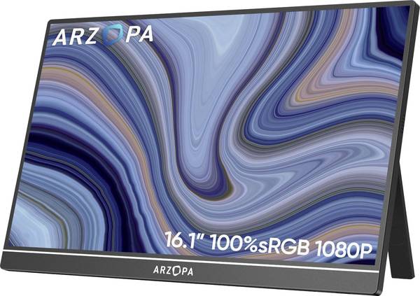 Arzopa Z1C Přenosný monitor 40.9 cm (16.1 palec)1920 x 1080 Pixel, 16:9, 25 ms, IPS LCD