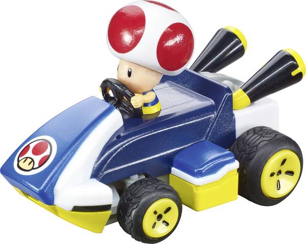 Carrera 370430035 CARRERA - 2.4GHz Mario Kart Mini RC - Toad Paperbox 1:50 RC model auta elektrický závodní auto vč. akumulátorů a kabelu k nabíjení