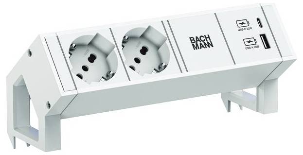 Bachmann 902.3225 Zásuvková lišta bílá-0