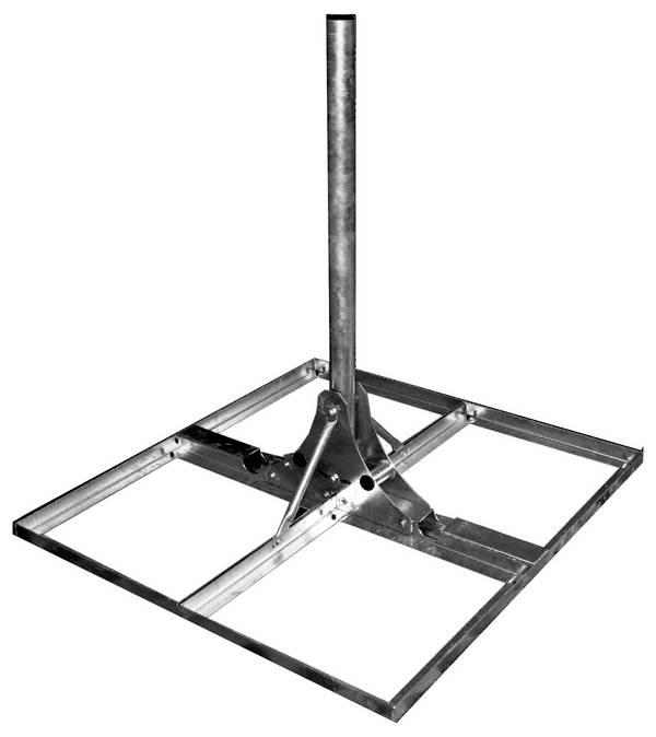 Televes BS100 SAT střešní držák  Rozměry paraboly: Ø 100 cm stojan
