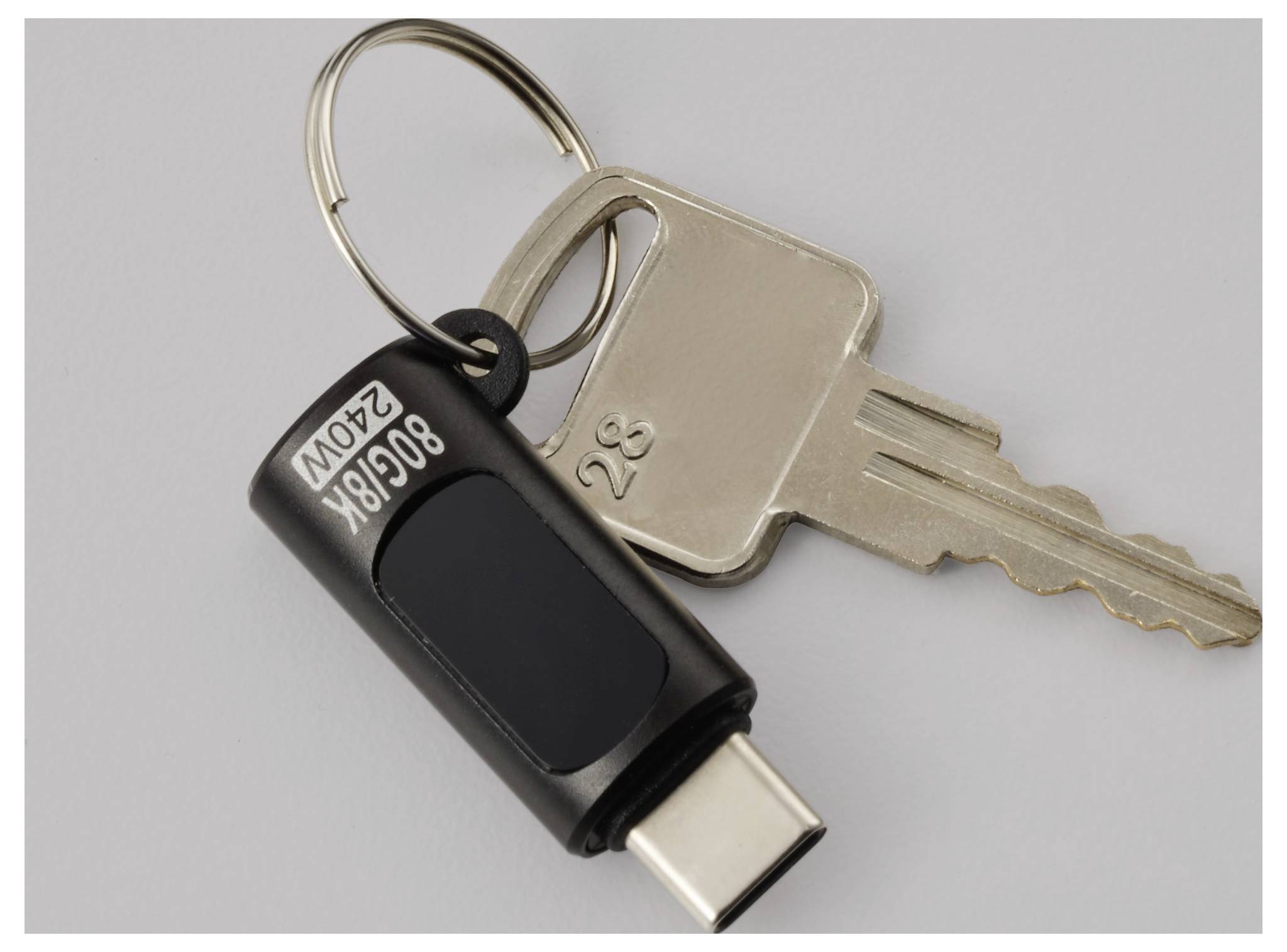 Renkforce USB-C® adaptér [1x USB-C® zástrčka - 1x USB-C® zásuvka (nabíjení)] Aluminium LED Display USB-C® to USB-C® Adap-6