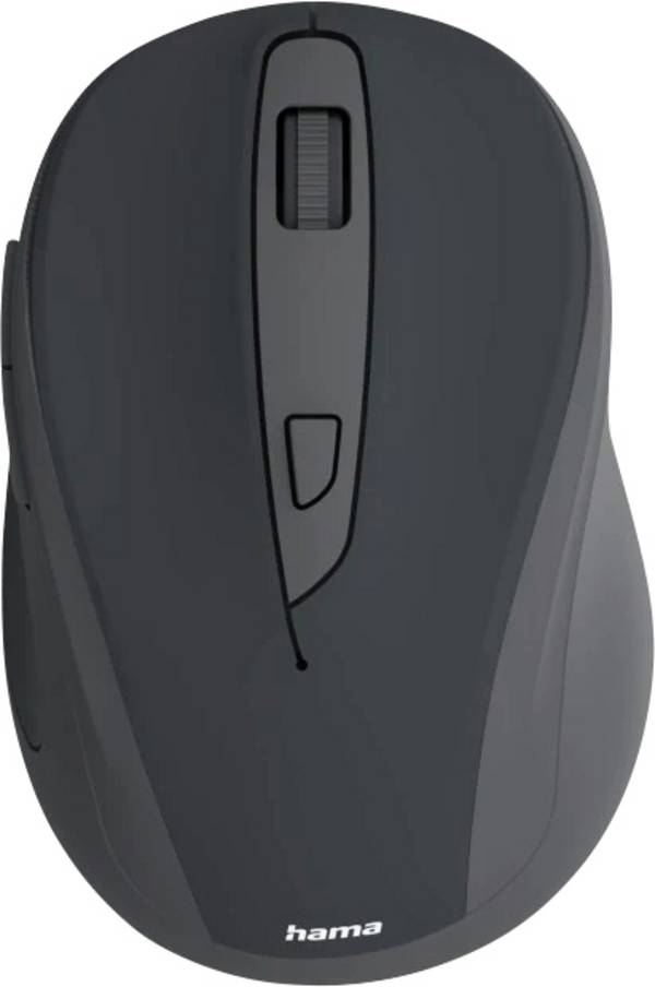 Hama WM-400 optická myš, přenos bezdrátový, 6 tlačítko, 1600 dpi, černá