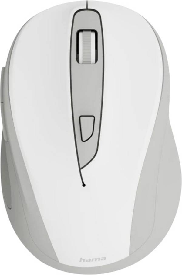 Hama WM-400 optická myš, přenos bezdrátový, 6 tlačítko, 1600 dpi, bílá