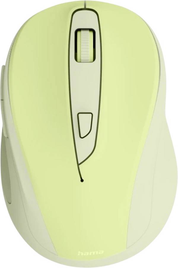 Hama WM-400 optická myš, přenos bezdrátový, 6 tlačítko, 1600 dpi, zelená