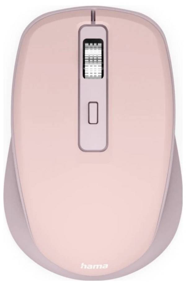 Hama WM-450 optická myš, přenos bezdrátový, 7 tlačítko, 1600 dpi, růžová