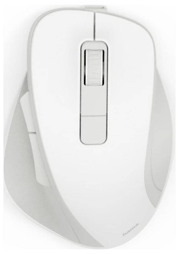 Hama WM-500 optická myš, přenos bezdrátový, 6 tlačítko, 1600 dpi, bílá