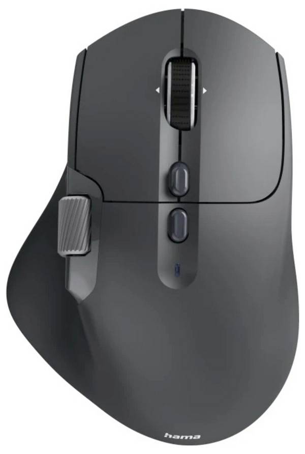 Hama WM-900 optická myš, přenos bezdrátový, 10 tlačítko, 3200 dpi, černá
