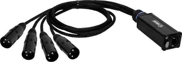 Adam Hall K4CATBOXXM3 audio, DMX, XLR adaptér [1x RJ45 - 4x XLR zástrčka 3pólová] 0.3 m